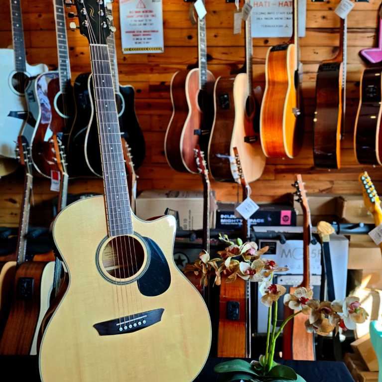 JS GUITAR JG100 CE NATURAL ACOUSTIC GUITAR USED