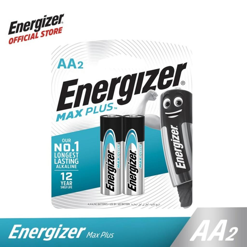 Baterai Energizer Max Plus AA (A2) 1 Set isi 2 Pcs Baterai Energizer Alkaline Max PLUS AA BP2