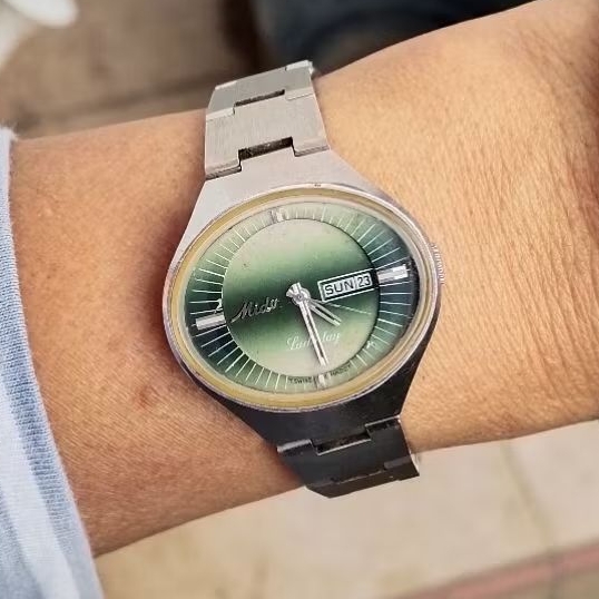 Mido Ladyday automatic Green Dial Full original