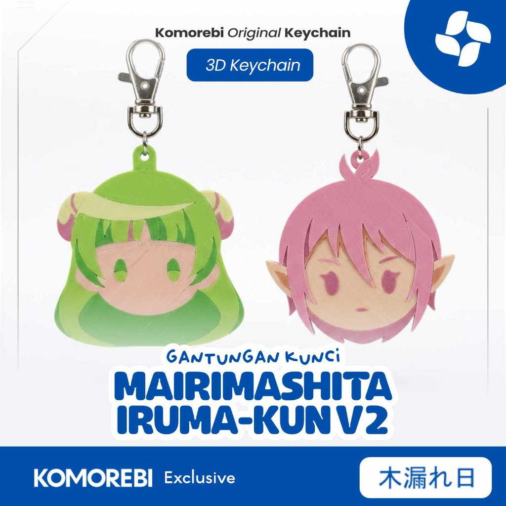 Gantungan Kunci Anime Mairimashita Iruma-Kun V2 Keychain Aksesoris Tas Unik Azz-Azz Clara Valac Komo