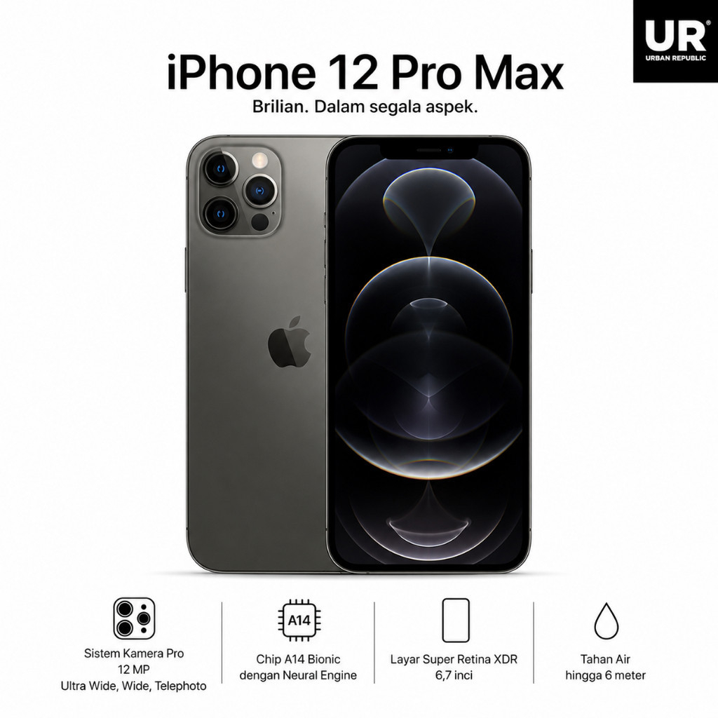 IPhone 12 Pro Max IBox IMEI Premanen | Original Like Full New Set | Garansi 24 Bulan