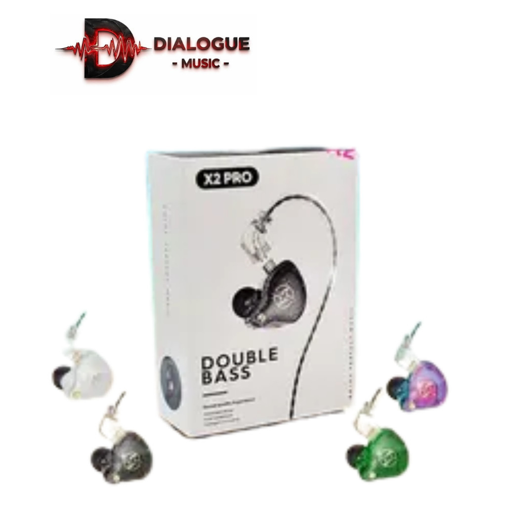 X2PRO X2 Pro X2PRO Dynamic Driver Double Bass Headset in ear Earphone ORIGINAL - X2 Black No mic