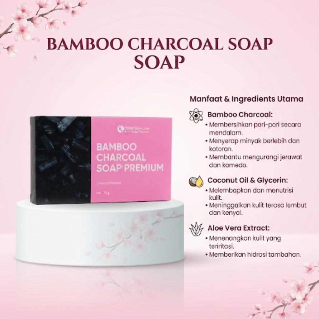 Drwskincare sabun bamboo charcoal/bamboo charcoal shoap