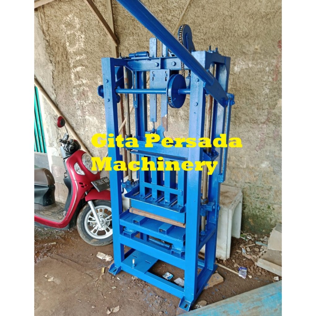Mesin Cetak Batako Press Sekali Keluar 2 pcs - Mesin Press Batako 2 pcs - Mesin Pembuat Batako Press