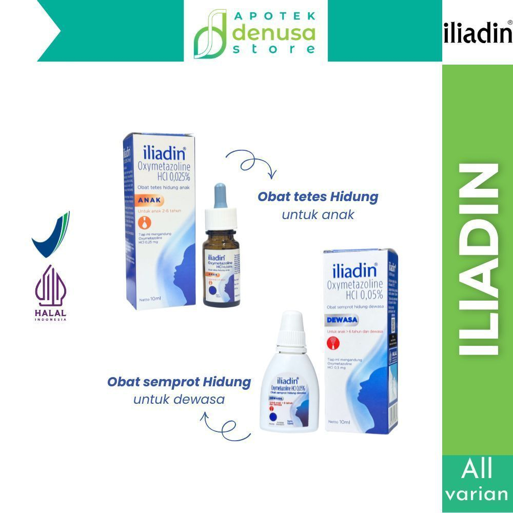 iliadin Semprot Tetes Hidung Tersumbat | Nasal Spray Anak Dewasa Moist