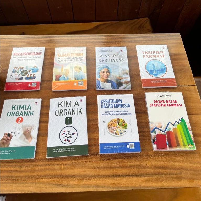 Buku Kuliah Kimia Organik Eksipien Farmasi Statistik Farmasi Nursepreneurship Original