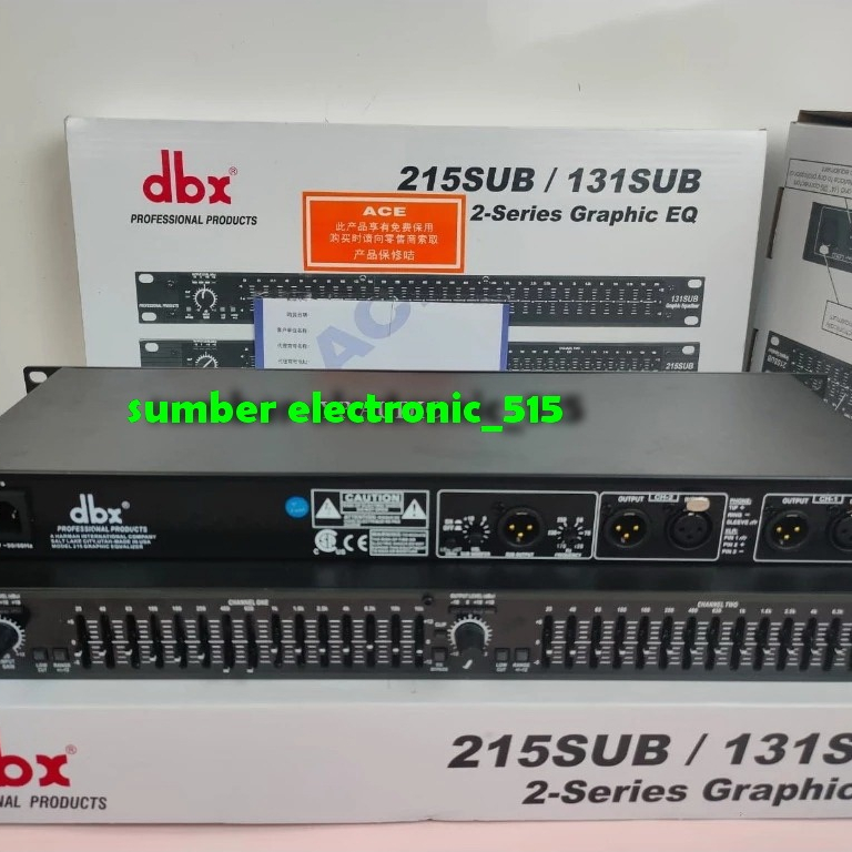 DBX EQUALIZER DBX 215 + SUB DBX 215SUB DBX215SUB / dbx 215 sub / dbx215sub GRADE A