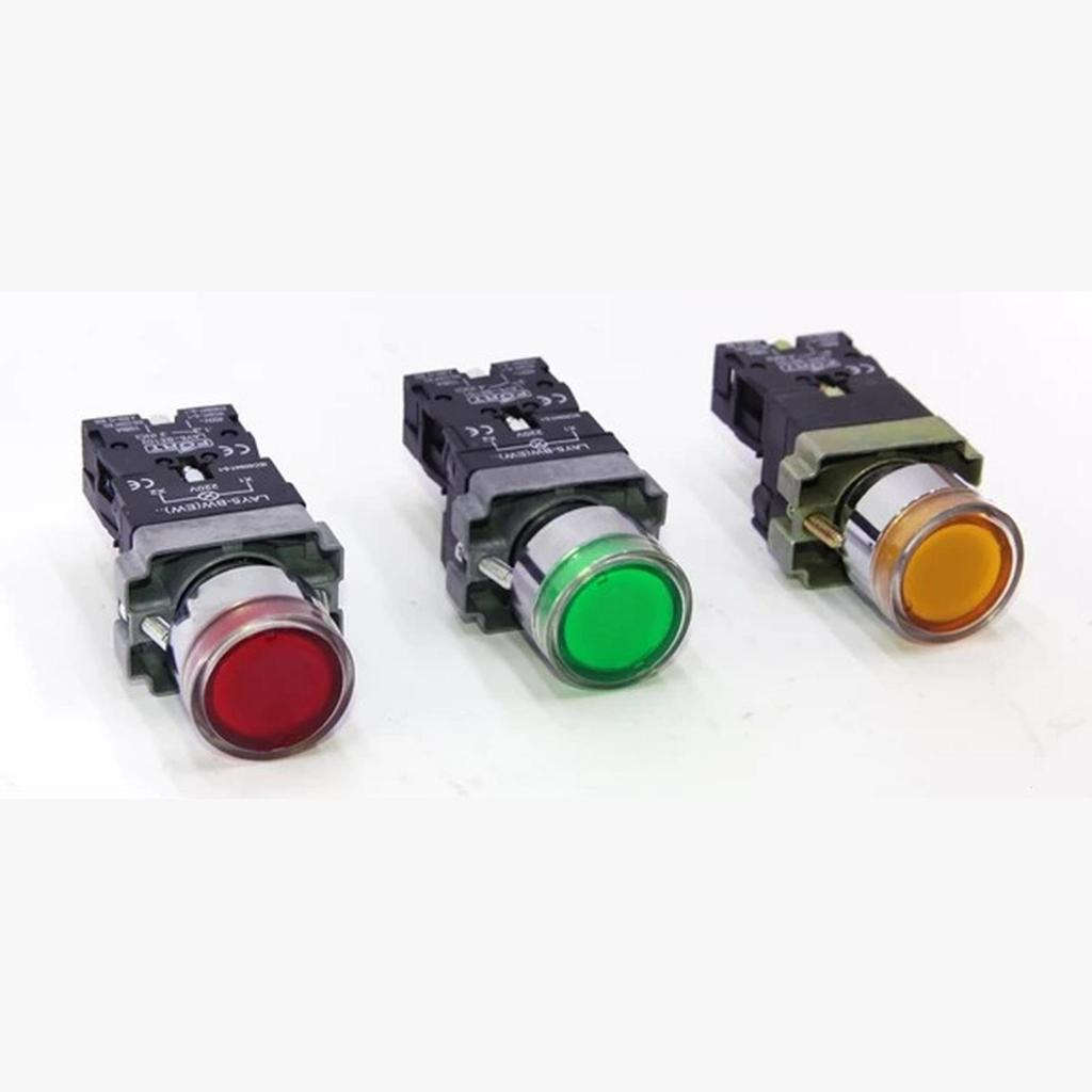 Fort Illuminated Push Button Lamp with neon LAY5 BW3361 BW3461 BW3561