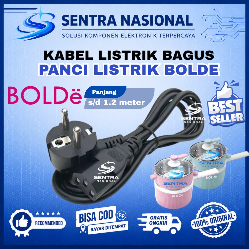 KABEL LISTRIK  BOLDE HIGH QUALITY ANTI KORSLET | COK KABEL PANCI PORTABLE BOLDE | PANCI LISTRIK BOLD