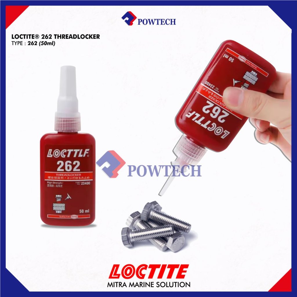 Loctite 262 Threadlocker Type 262 (50 Ml) Threadlocker Lem Baut  Loctite 262