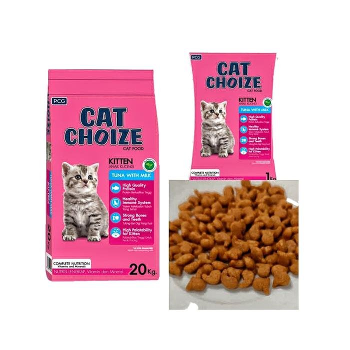 Cat choize kitten tuna 1kg ( paket 10 kg ) Makanan kucing cat choize kitten