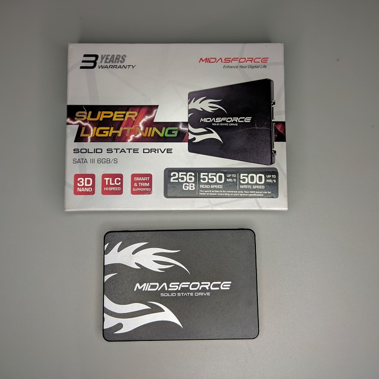 SSD SATA MIDASFORCE 256GB Second Baik