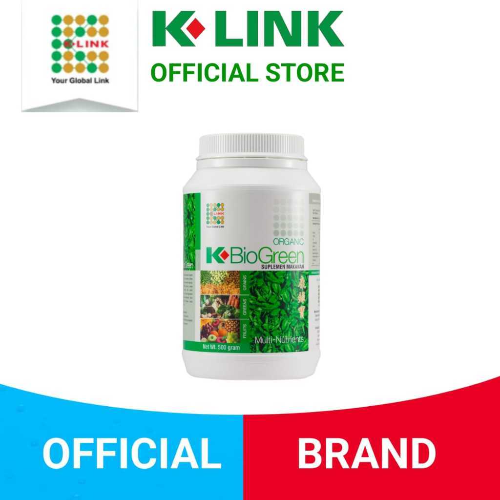 K-Link BioGreen Organic Suplemen Makanan Multi-Nutrients 500 gram.Biogreen K Link  Original  K-Biogr