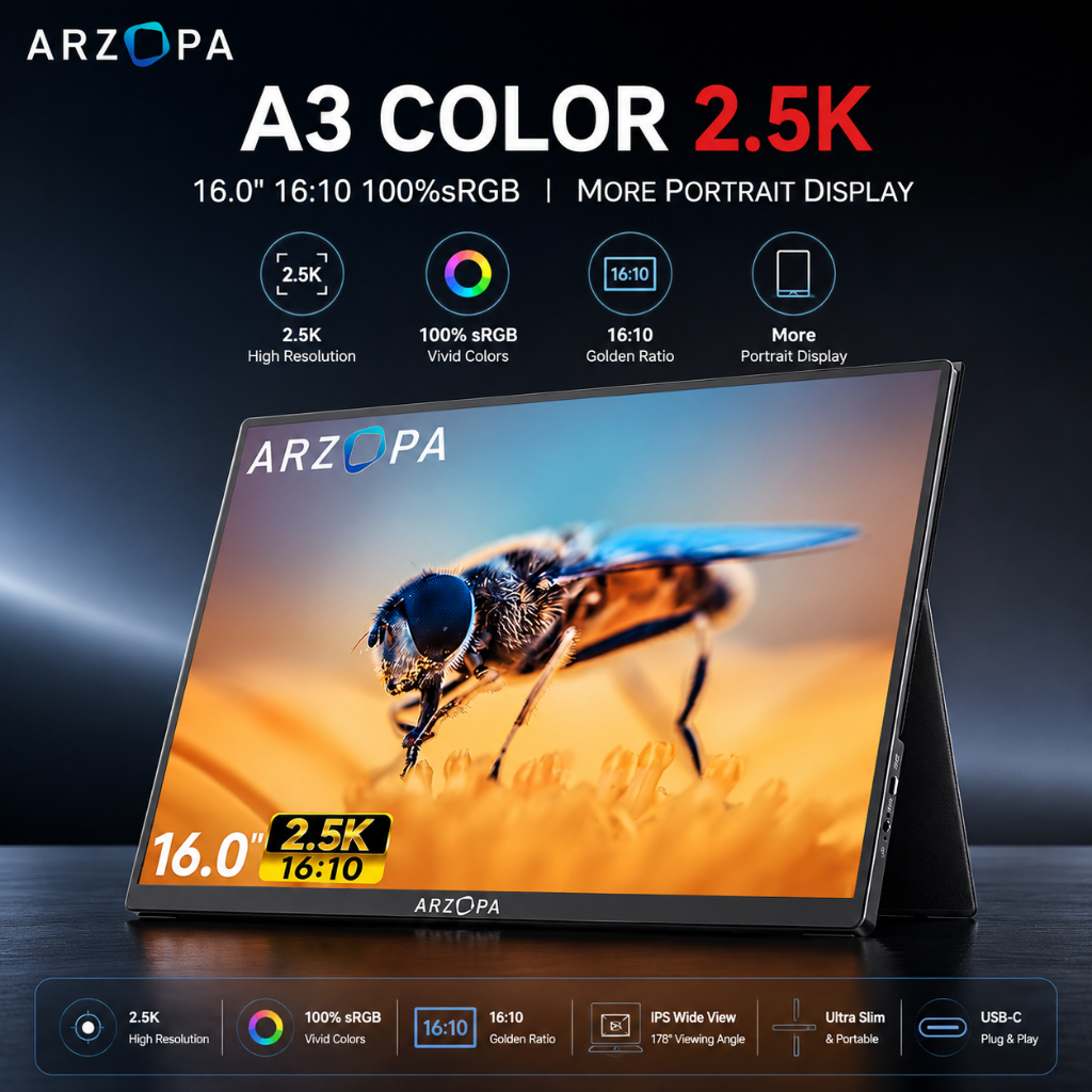 Arzopa A3C Monitor Portabel