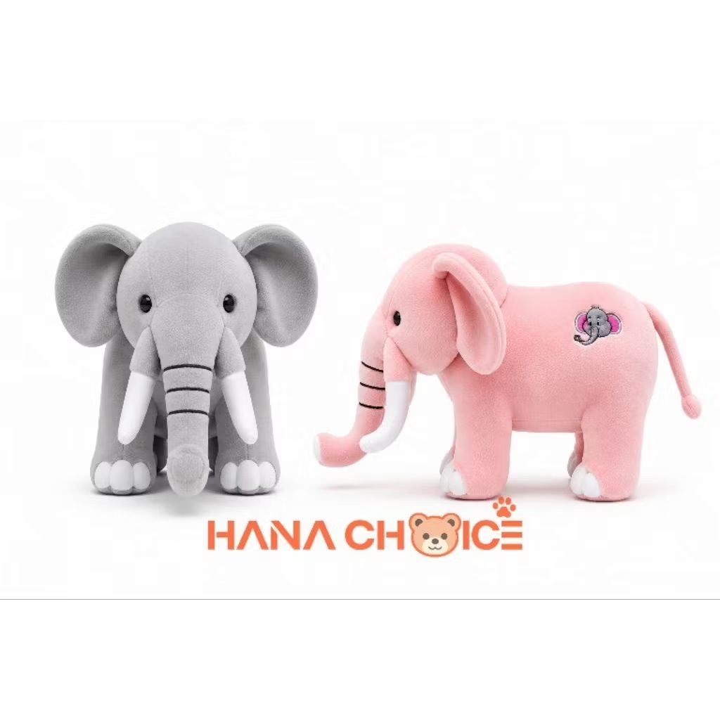 Boneka Gajah Lembut Dan Lucu