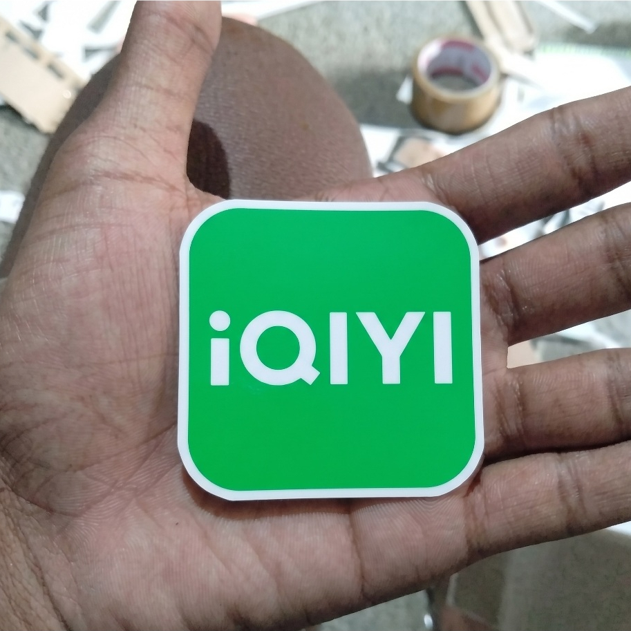 Stiker Iqiyi Desain Racing - Mudah Dipasang, Tahan Cuaca, Desain Mantap