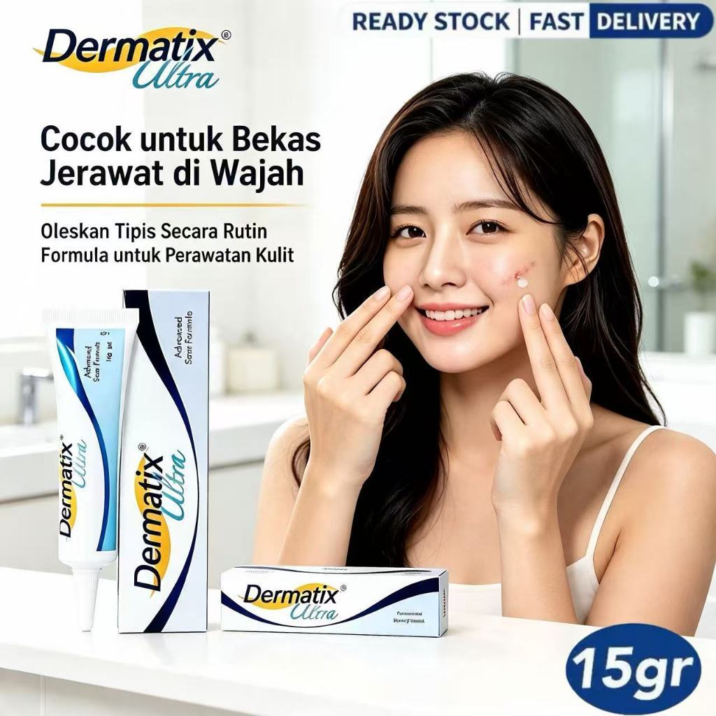 [ORI & Beli 2 gratis 1] Dermatix Ultra Scar Removal Cream 15gr / Salep Keloid / Bekas Ceasar Dan Bek