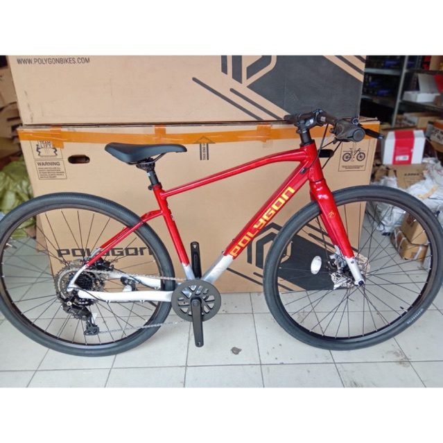 SEPEDA HYBRID POLYGON PATH MERDEKA 1 x 9 speed LIMMITED EDITION FREE HELM (No Path 3)