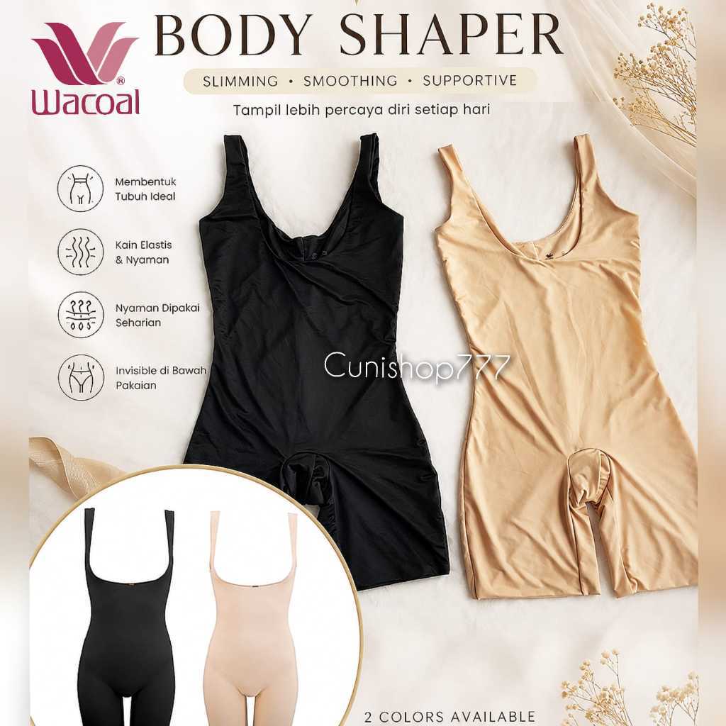 WACOAL KORSET BADAN BODY SHAPE LONGLASTING COTTON BODYSUIT IB 7910 M L LL XL EL XXL EEL XXXL BODY SU