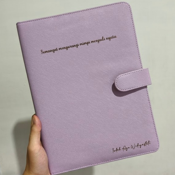Notebook Binder B5 Bisa Custom Nama/ Logo | Binder Kulit B5 bisa Custom Nama/ Logo | Binder Agenda K