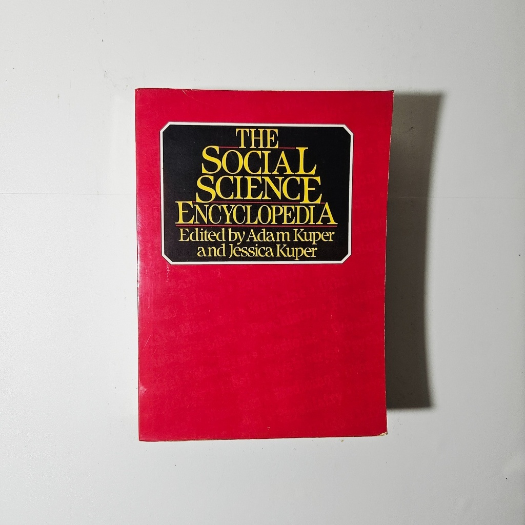 Buku The Social Science Encyclopedia - Adam Kuper & Jessica Kuper