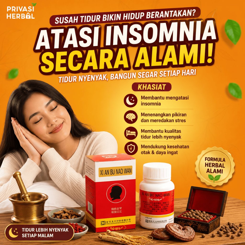 Obat Cina Insomnia Susah Tidur | Herbal Bantu Tidur Nyenyak & Tenang