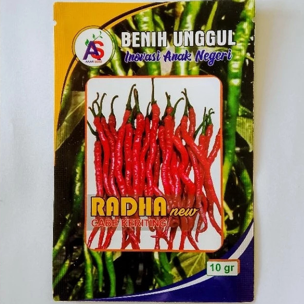 PROMO Cabe RADHA 10 Gram - Benih Cabe Merah Keriting RADHA - CMK RADHA - Bibit Cabe RADHA Rada