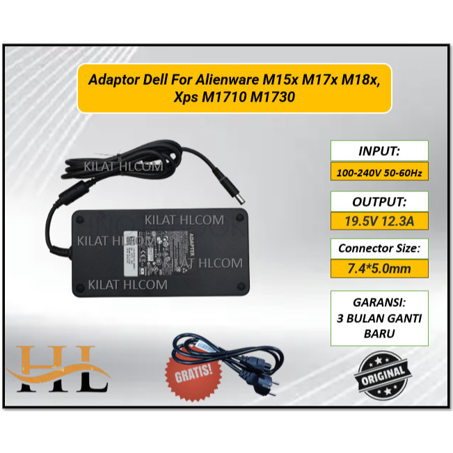 Adaptor Dell For Alienware M15x M17x M18x, Xps M1710 M1730