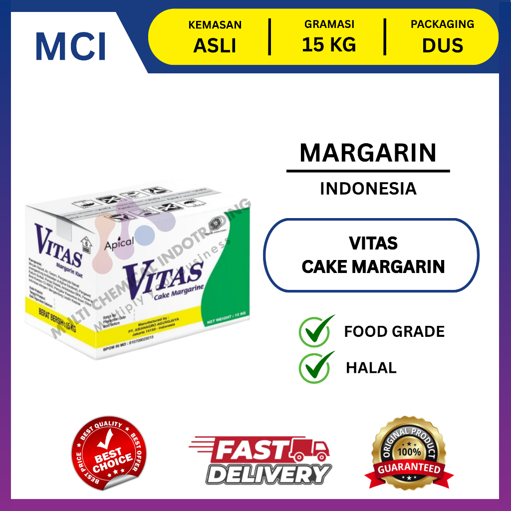 VITAS CAKE MARGARIN / MARGARINE VITAS CAKE || 1 DUS 15 KG