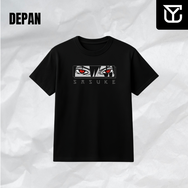 KAOS ANIME SASUKE - T-SHIRT PREMIUM | EKSKLUSIF DESIGN