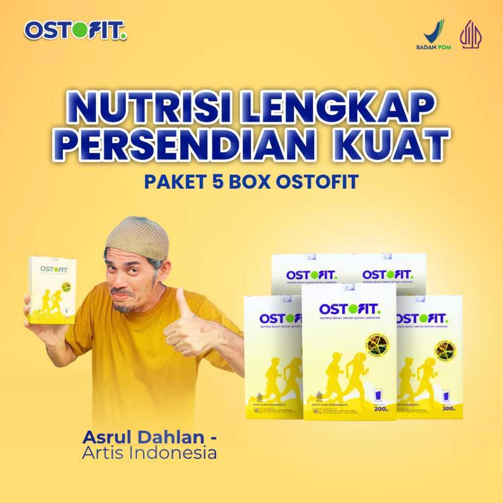 OSTOFIT ORIGINAL 5 BOX - Susu Nyeri Sendi 200gr Halal BPOM
