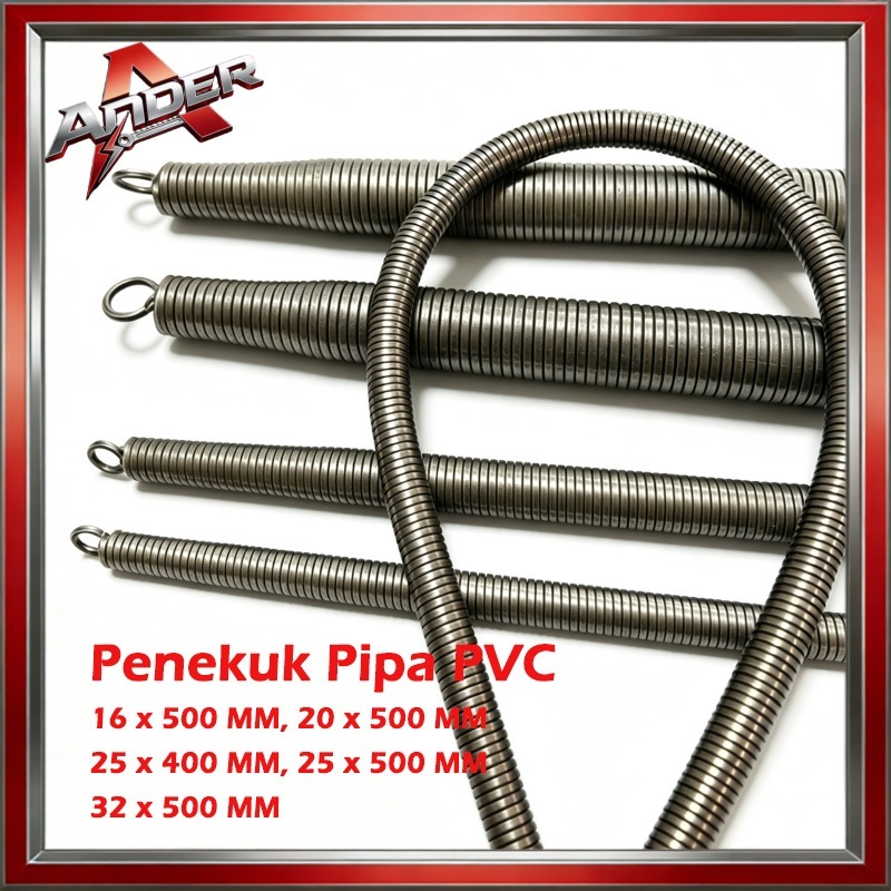 Pegas Penekuk Pipa PVC 16mm 20mm 25mm 32mm - Alat Bending Pipa Listrik & Air Anti Patah Serbaguna