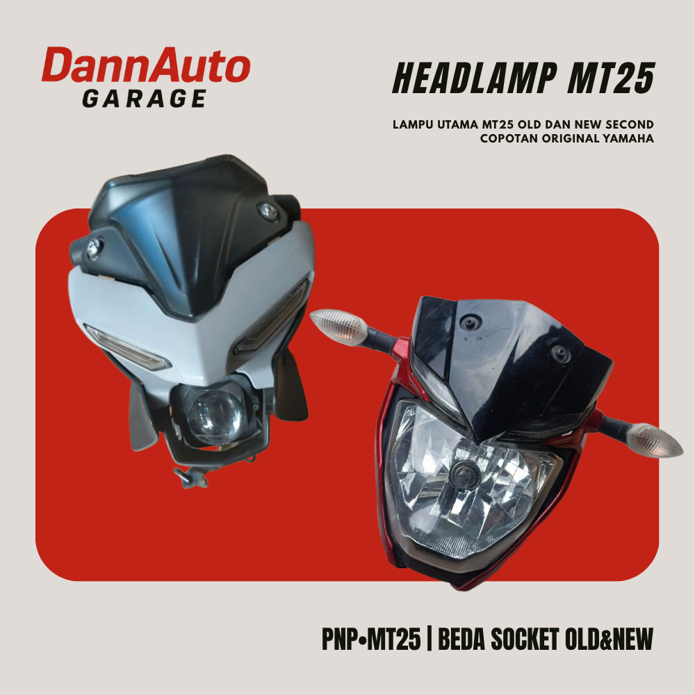 Headlamp MT25 V1/V2 Alien Face Copotan Original - DannAuto Garage
