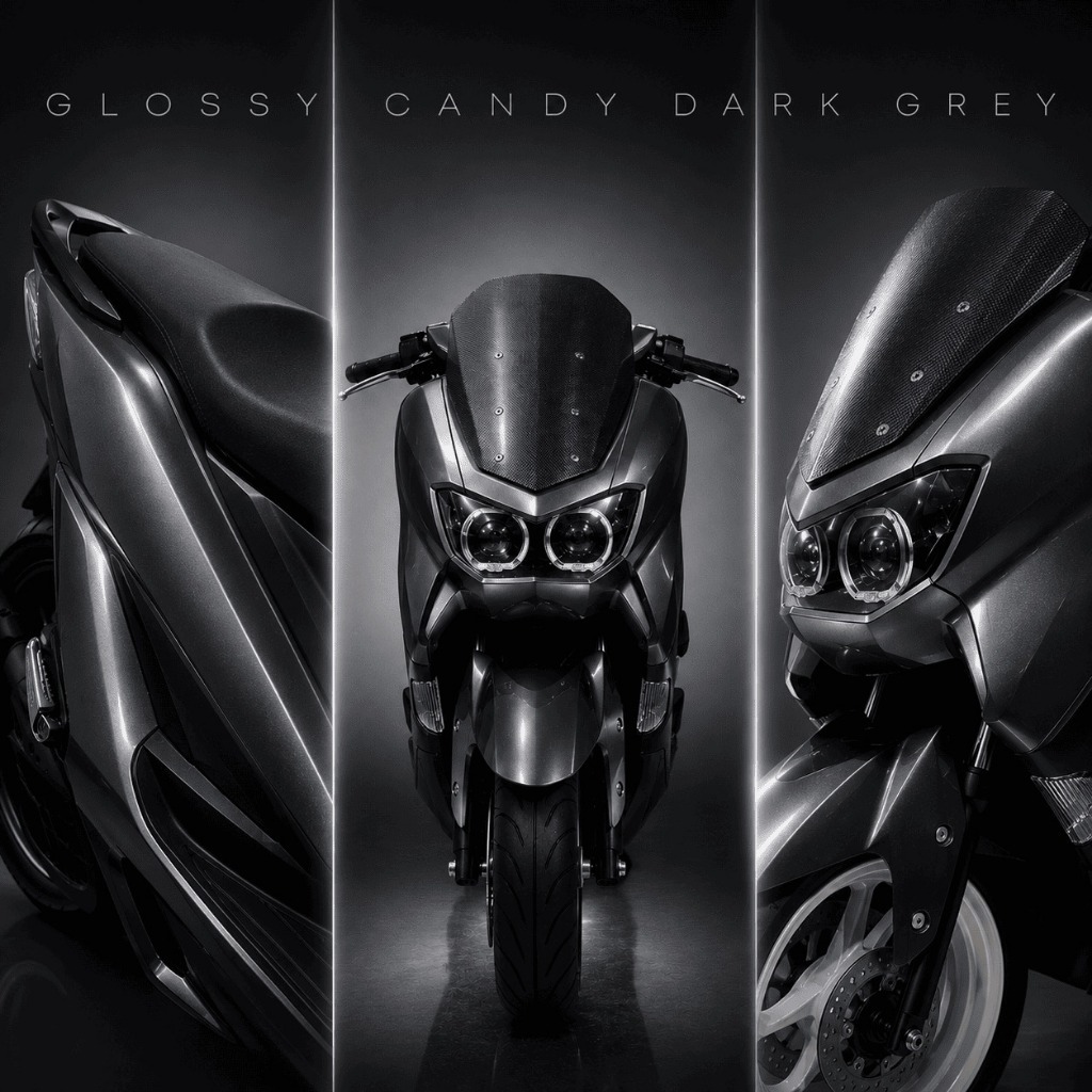 Sticker Candy Glossy Dark Grey Skotlet Motor Candy Glossy Dark Grey [METERAN]