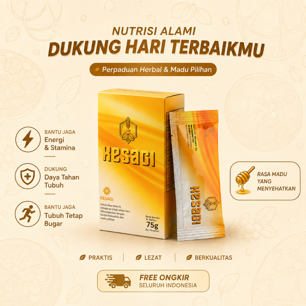 Madu Herbal Kesagi atau Kosagi Pria 1 Box Isi 5 Sachet Original 100%