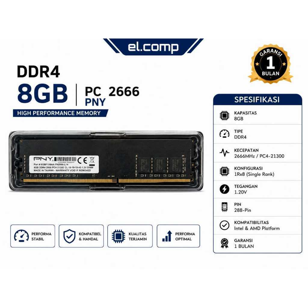 DDR4 8GB PNY PC 2666