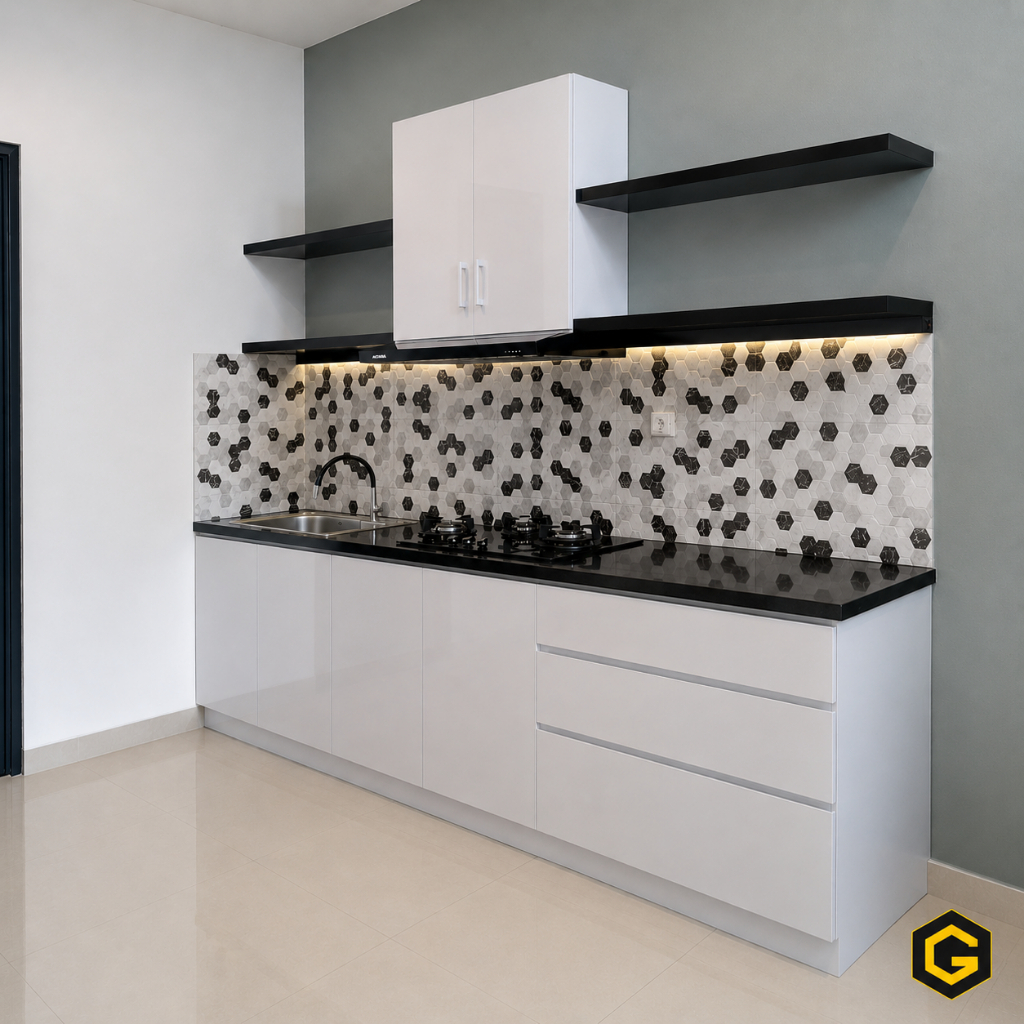 Keramik Dinding Backsplash Dapur Ukuran 25x40
