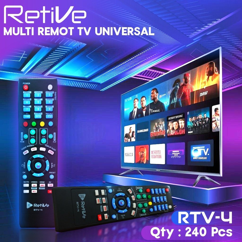 Remote TV Universal Retive Untuk Berbagai Macam Merek TV
