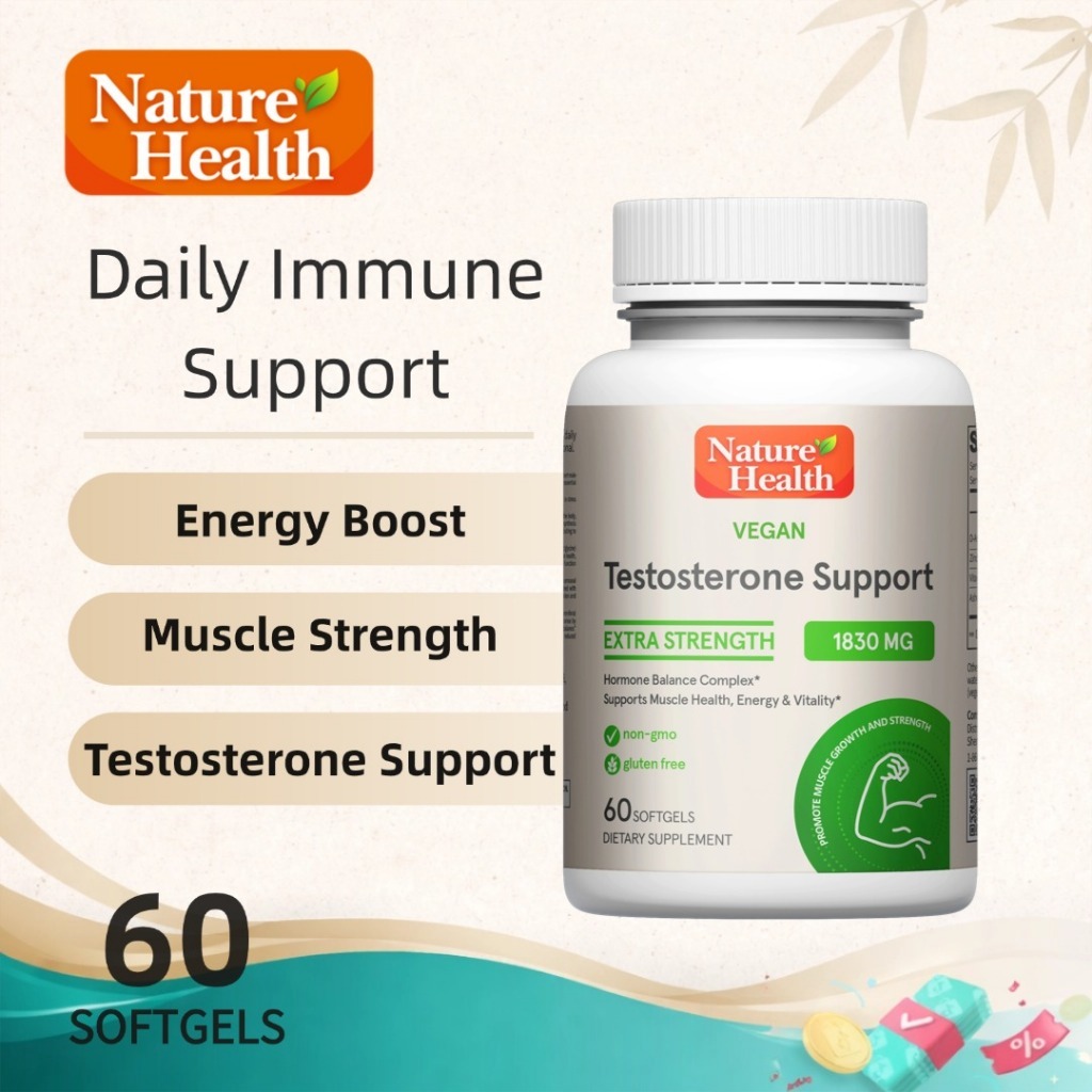 Testosterone Support 1830 mg | Meningkatkan Vitalitas Pria & Energi