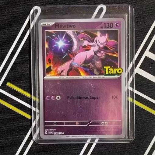 POKEMON TARO PROMO CARD MEWTWO HOLO