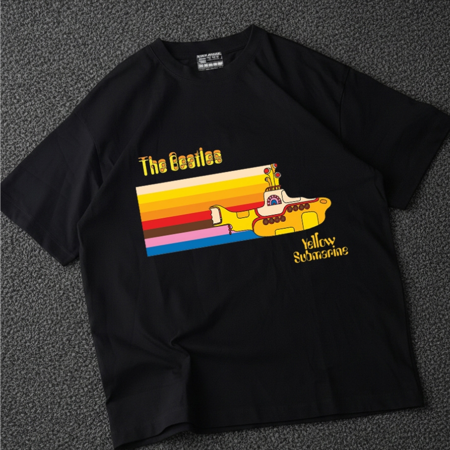 T-shirt Merch The beatles - Yellow Submarine | 100% Catton 24s | kaos band | kaos the beatles | Kaos