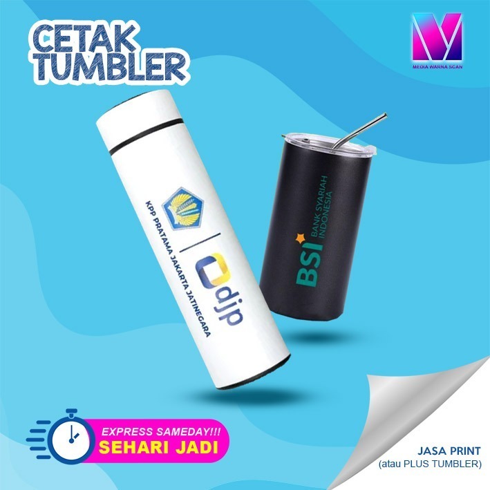 CUSTOM JASA PRINT TUMBLER UV PRINT