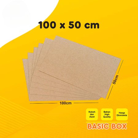 Kardus Karton Lembaran Single Wall  100 x 50cm