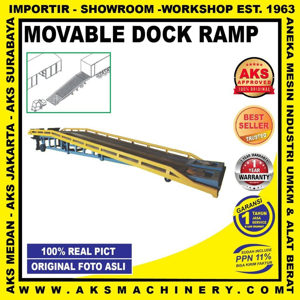 Mobile Ramp Loading Unloading / Dermaga Bongkar Muat Portable Loading Dock Ramp Forklift AKS - TKN8T