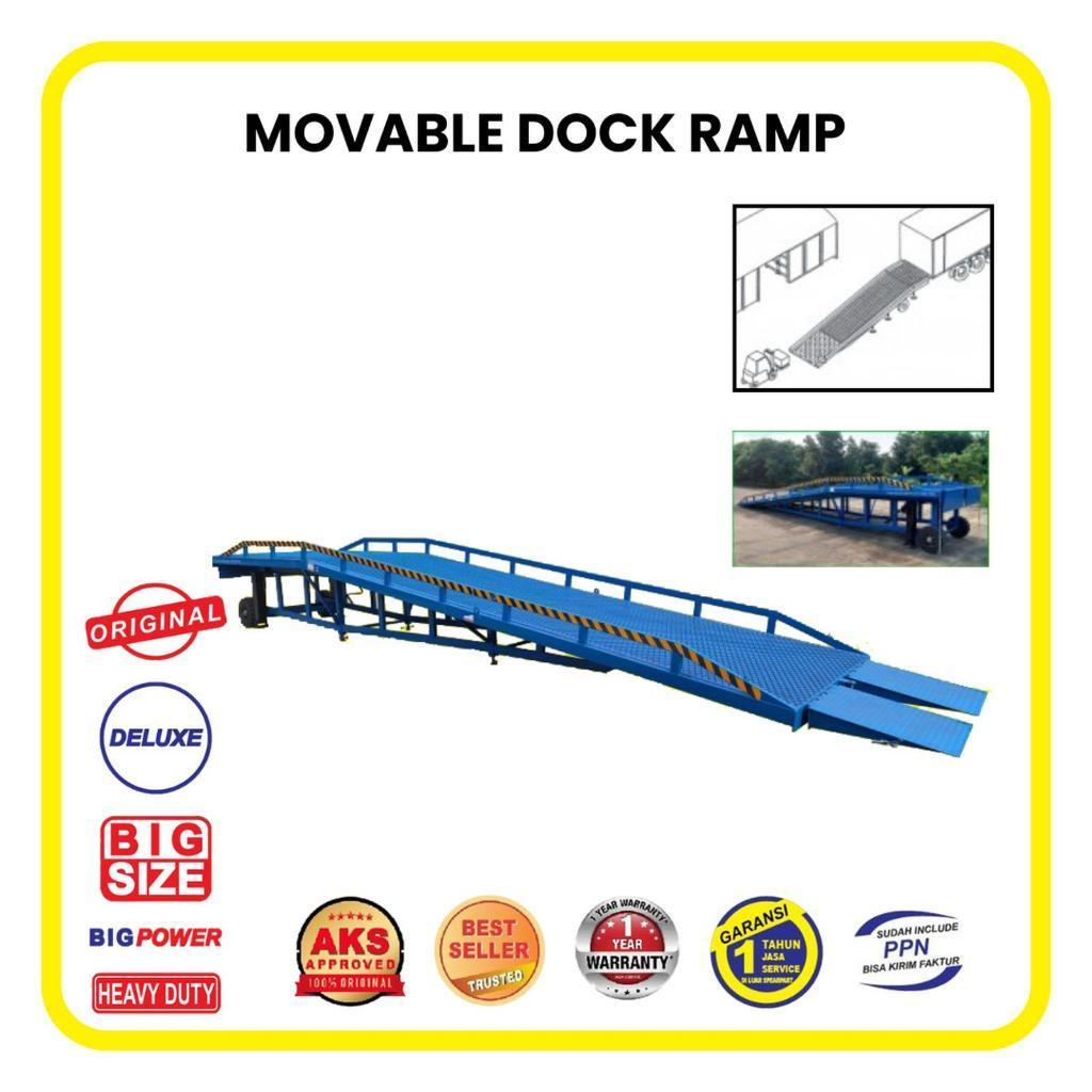 Mobile Ramp Loading Unloading / Dermaga Bongkar Muat Portable Loading Dock Ramp Forklift AKS - FT8TJ