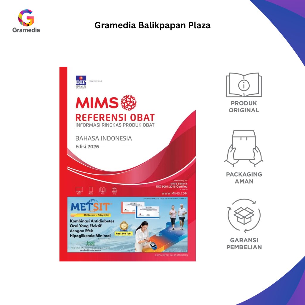 MIMS Referensi Obat Bahasa Indonesia Edisi 2026 - Gramedia Balikpapan Plaza
