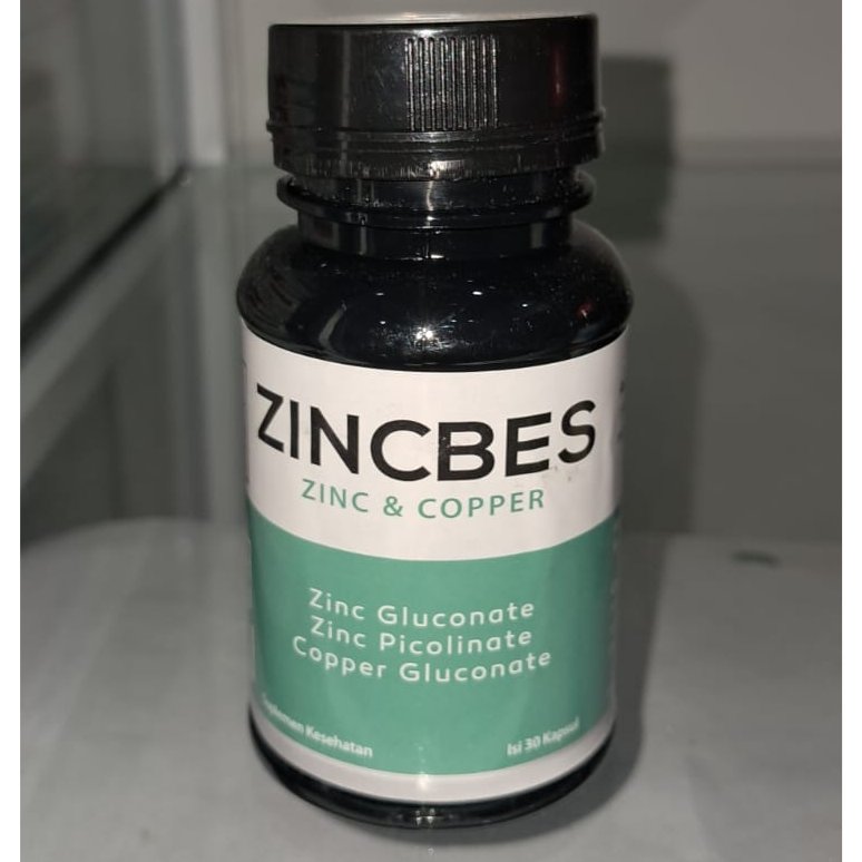 Zincbes Zinc & Copper 30 Kapsul Membantu Menjaga Kesehatan Kulit Kapsul 30's