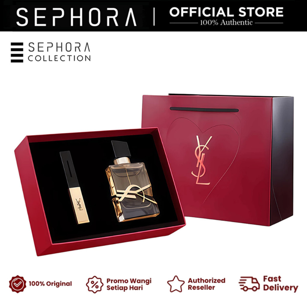 [Gift for Girlfriend] YSL libre EDP Parfum Gift Set | YSL lipstick rouge| YS 1 Matte Lipstick