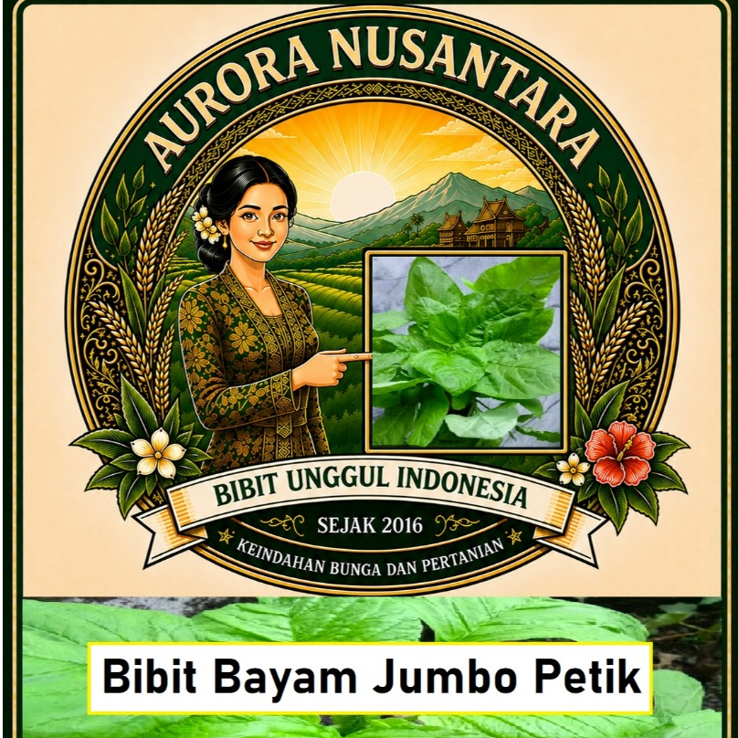 Bibit Unggul Indonesia Bayam Jumbo Petik | Biji Benih Bayam Jumbo Petik
