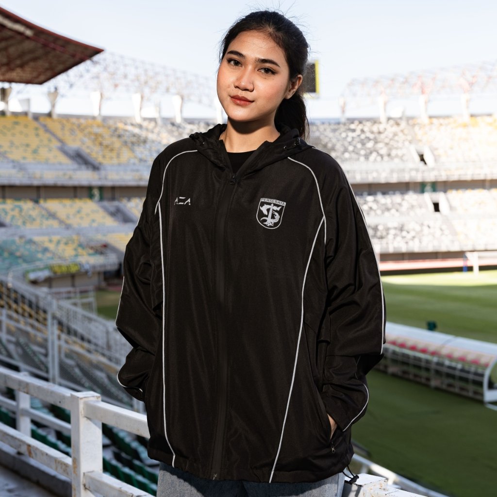 Jaket Windbreaker Persebaya Performance - Black | Persebaya Store